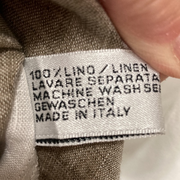 Stella Moda 100% Linen Women’s Lagenlook Shirt Dress sz Medium Italy - Picture 10 of 11